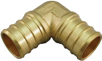 Apollo CPXE34345PK Pipe Elbow, 3/4 in, 90 deg Angle, Brass