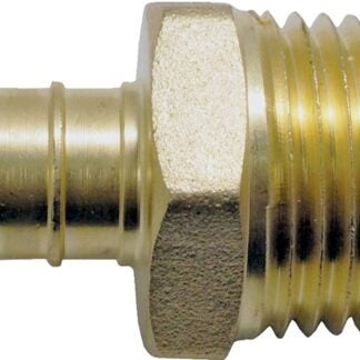 Apollo CPXMA1212 Pipe Adapter, 1/2 in, PEX x MPT, Brass