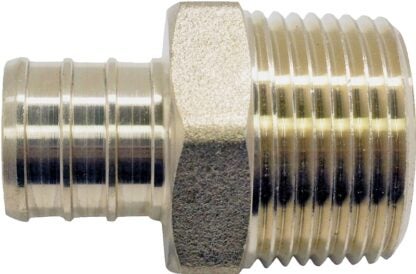 Apollo CPXMA3434 Pipe Adapter, 3/4 in, PEX x MPT, Brass