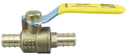 Apollo CPXV1212 Ball Valve, 1/2 x 1/2 in Connection, Crimp, Brass Body