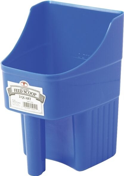 Little Giant 150415 Feed Scoop, 3 qt Capacity, Polypropylene, Blue, 6-1/4 in L