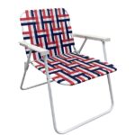 Seasonal Trends AC4007-RED Folding Web Chair, 30.71 in W, 23.62 in D, 22.83 in H, 250 lbs Capacity, Steel Frame Sells in Quantity of 6