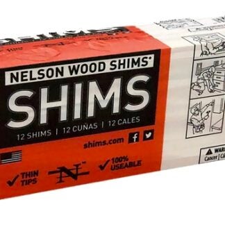 Nelson PSH8/12/36/65 Shim, 8 in L, 1-3/8 in W, 1/4 in Thick, Pine Wood Sells in Quantity of 36