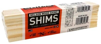 Nelson PSH8/12/36/65 Shim, 8 in L, 1-3/8 in W, 1/4 in Thick, Pine Wood Sells in Quantity of 36