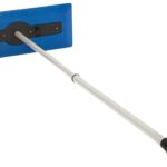 Snow Joe SJBLZD Snow Broom, 7 in W Blade, Polyethylene Blade, 18 in OAL, 30 to 49 in L Handle, Aluminum Handle