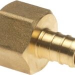 Apollo APXFA1234 Hose Pipe Adapter, 1/2 x 3/4 in, PEX x FPT, Brass, 200 psi Pressure