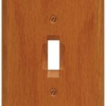 Atron Traditional Series 4-430T Wallplate, 5-1/2 in L, 3-1/2 in W, 1-Gang, Wood, Honey Oak