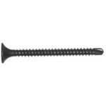 Reliable RzR Series TS12114M1 Screw, #6-20 Thread, 1-1/4 in L, Full Thread, Bugle, Flat Head, Phillips Drive, Steel, 1000/BX