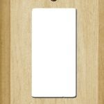 Atron 4-411R Wallplate, 5-1/2 in L, 3-1/2 in W, 1-Gang, Wood