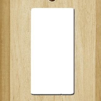 Atron 4-411R Wallplate, 5-1/2 in L, 3-1/2 in W, 1-Gang, Wood