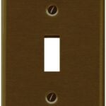 Atron Traditional Series 2-163TAB Wallplate, 4-3/4 in L, 3 in W, 1-Gang, Metal, Antique Brass