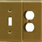 Atron 2-163T-D6 Wallplate, 6-Gang, Brass