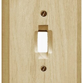 Atron Traditional Series 4-411T Wallplate, 4-3/4 in L, 3 in W, 1-Gang, Wood