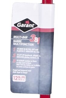 Garant 81473 Multi-Bar, 12 in L, Beveled Tip, Steel, 3 in W