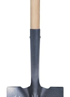 Garant 80377 Shovel, 9 in W Blade, Steel Blade, Wood Handle, Long Handle, 48 in L Handle