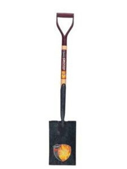 Garant 81194 Garden Spade, 7.4 in W Blade, Steel Blade, Wood Handle