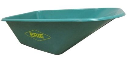 Erie SE100 73108 Wheelbarrow Tray, 6 cu-ft Volume, Polyethylene