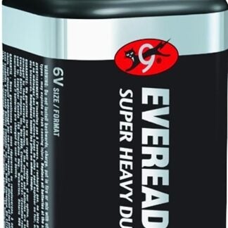 Eveready 1209 Lantern Battery, 6 V Battery, 12 Ah, Zinc, Manganese Dioxide