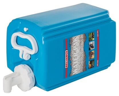 Reliance Products 9712-03 Water Container, 2.5 gal Capacity, Polyethylene, Blue