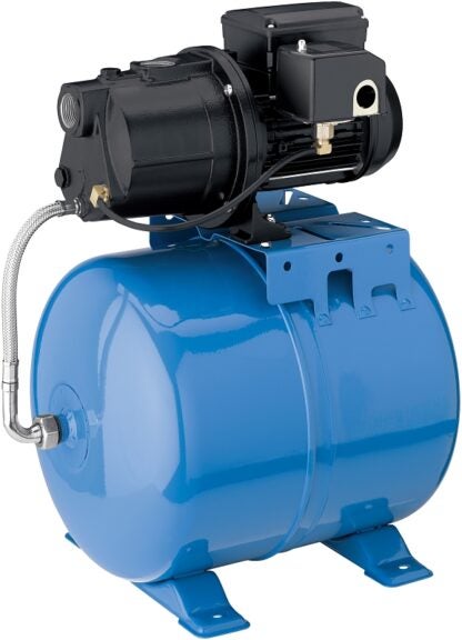 Flotec FP410515H Shallow Well Jet and Tank System, 7.2 A, 115 V, 1/2 hp, 1 x 1 in Connection, 25 ft Max Head, 5.6 gpm