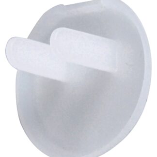 Shepherd Hardware 3981 Socket Safety Plug, Plastic, White Sells in Quantity of 6