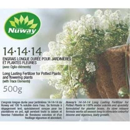 Nuway E00226 Fertilizer, 500 g, Granular, 14-14-14 N-P-K Ratio