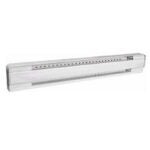 Stelpro B Series B1252W Baseboard Heater, 57.25 in L x 2.36 in W x 5.75 in H Dimensions, 240/208 V, White