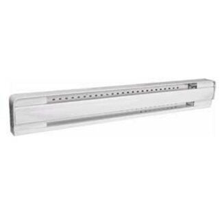 Stelpro B2502W Brava Electric Baseboard Heater, 240/208 V, 2500, 1875 W, White