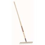 Garant 80751 Level Rake, 15 in W Head, 16-Tine, Steel Tine, Steel Head, 60 in L Handle