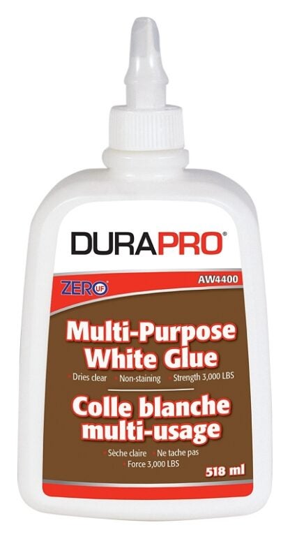 Dura Pro AW 4400-518 Multi-Purpose Glue, White, 518 mL, Bottle