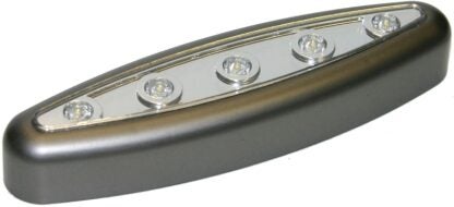 Atron UL178 Push Light, 5-Lamp, LED Lamp, Nickel Fixture