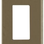 Atron Traditional Series 2167RBN Wallplate, 4-15/16 in L, 2-7/8 in W, 1-Gang, Metal, Satin Nickel