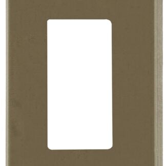 Atron Traditional Series 2167RBN Wallplate, 4-15/16 in L, 2-7/8 in W, 1-Gang, Metal, Satin Nickel