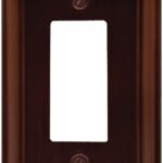 Atron ESTATE Series 2-203R Wallplate, 4-15/16 in L, 2-7/8 in W, 1-Gang, Metal, Oil-Rubbed Bronze