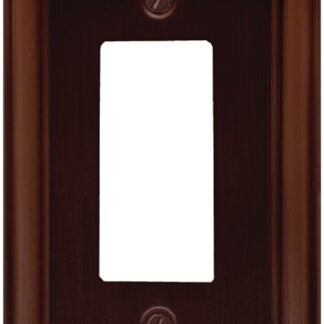 Atron ESTATE Series 2-203R Wallplate, 4-15/16 in L, 2-7/8 in W, 1-Gang, Metal, Oil-Rubbed Bronze