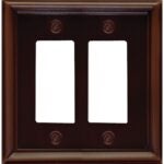 Atron ESTATE Series 2-203RR Wallplate, 5 in L, 4-5/8 in W, 2-Gang, Metal, Oil-Rubbed Bronze