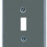 Atron Traditional Series 2-161T Wallplate, 4-3/4 in L, 3 in W, 1-Gang, Metal, Chrome