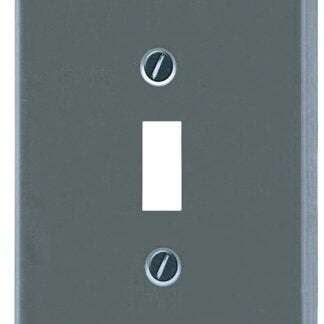 Atron Traditional Series 2-161T Wallplate, 4-3/4 in L, 3 in W, 1-Gang, Metal, Chrome