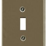 Atron Traditional Series 2167TBN Wallplate, 4-3/4 in L, 3 in W, 1-Gang, Metal, Satin Nickel