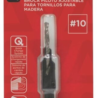 Task T69010 Screw Drill Bit, #10 Dia, 1/4 in Dia Shank, Hex Shank