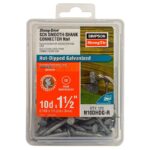 Simpson Strong-Tie SCN Series N10DHDG-R Connector Nail, 4D Penny, 1-1/2 in L, Full Round Head, 9 ga, Steel, 120/PK