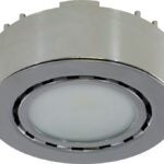 Liteline UCP-LED1-CH Puck Light, 12 V, 2 W, 1-Lamp, LED Lamp, 130 Lumens, 3000 K Color Temp, Chrome Fixture