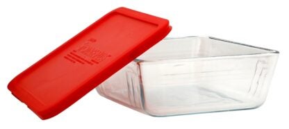 Pyrex 1075451 Food Container, 11 Cups, Glass, 10-1/2 in L, 7-3/4 in W, 3 in H