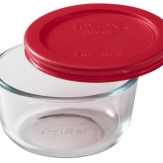 Pyrex 1070791 Storage Container, 1 Cup, Glass