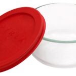 Pyrex 1069619 Food Container, Glass, 4-3/4 in Dia, 2-1/4 in H