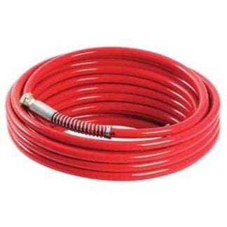 Wagner 270192 High-Pressure Hose, 1/4 in ID, 25 ft L, FNPS, Red