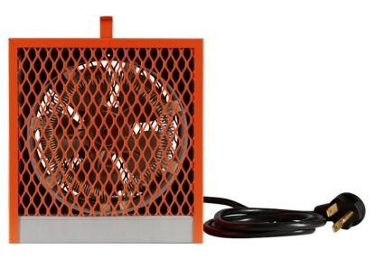 Uniwatt UCH Series UCH48T Portable Heater, 20/17.3 A, 240/208 V, 4800 W, 12,285 Btu/hr Heating, Orange