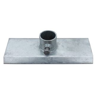 Multinautic 11108 Base Plate, 6 x 12 in, Galvanized Steel