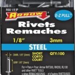 Arrow RSS1/8IP Pop Rivet, Short, 1/8 in L, Steel