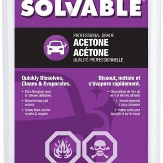 Solvable 53-264 Acetone, Liquid, Pungent, 3.78 L Sells in Quantity of 4